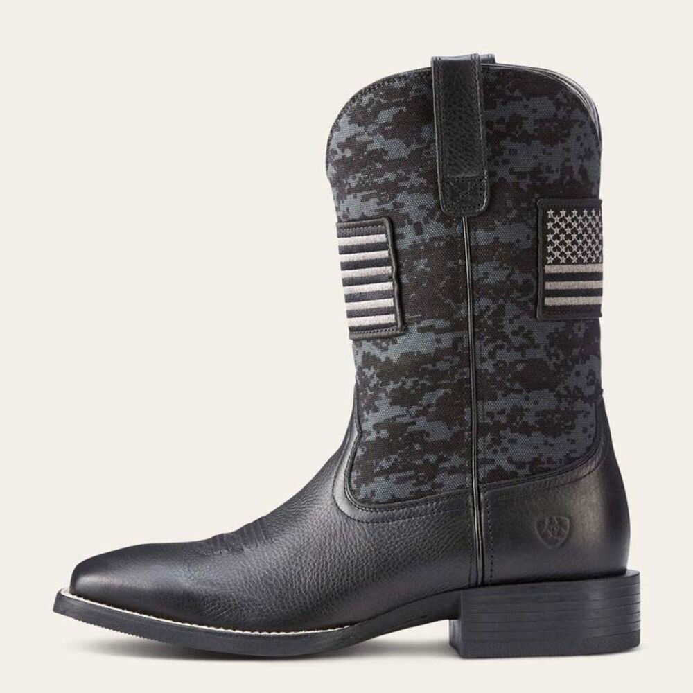image of Men's Deertan Camo Sport Patriot Western Boot