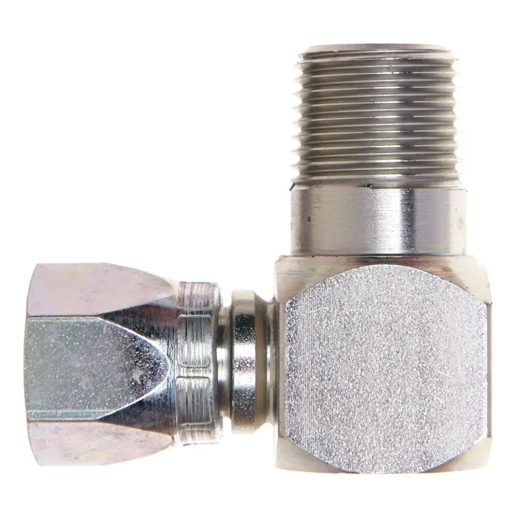 image of 3/8 in Male Pipe x 1/2 FemaleJIC Swivel 90