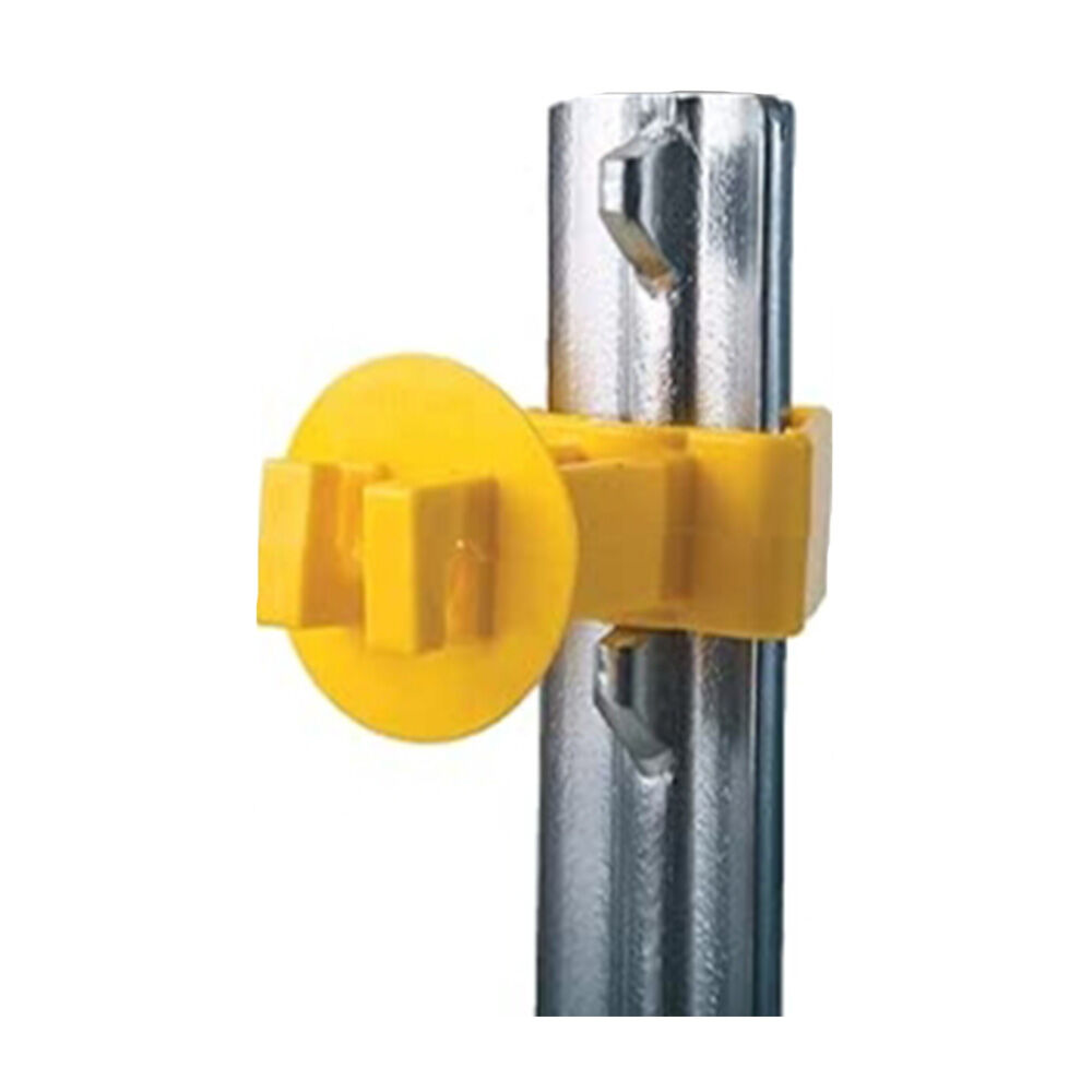 image of Insulator, Extended Post, Yellow, 2 in, 25 count