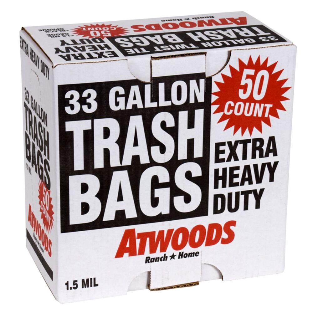 image of 33 gal Trash Bags, 50 ct